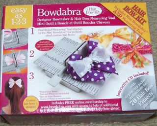 BOWDABRA Designer Bowmaker and Hair Bow Measuring Tool kit for