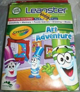 Leap Frog Leapster Crayola Art Adventure Video Game Cartridge MIB Pre