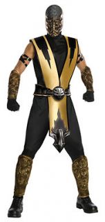 Mortal Kombat Scorpion Ninja Costume Size Standard