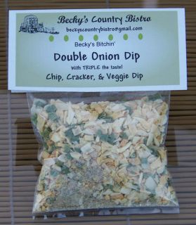 Bitchin DOUBLE ONION DIP MIX Chips Crackers & Vegetables Gourmet Gift