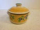JAY IMPORTS SMALL CROCK W LID VGC CUTE YELLOW FLORAL