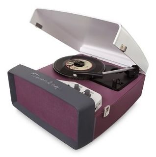 Crosley CR6010A PR Collegiate USB Turntable Retro Record Player Purple