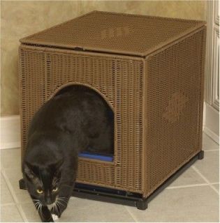 Wicker Litter Box Cover   Large   Brown Color