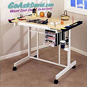Studio Designs Deluxe Craft Drawing Drafting Art Table   White