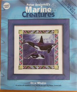 Orca Whales Marine Counted Cross Stitch Chart Peter Underhill