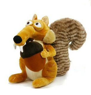 Ice Age 3 SCRAT Squirrel Stuffed Plush toy 7 NEW