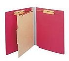Medical Arts Press 52386 Red ET Partition Folder 1 Divider 4 Fasteners