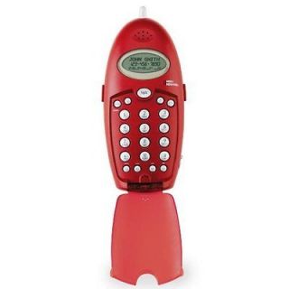 Red Memorex Telephone, 2.4GHz Teleball Cordless Phone with Caller ID