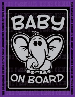 baby on board decal kids clothes crib toys dolls A092