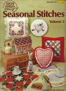 Seasonal Stitches Vol 2 Holiday Cross Stitch Patterns Witch Pillows