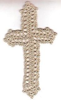 crochet cross bookmark
