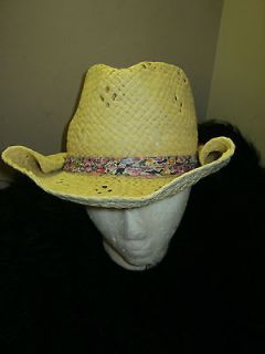new tan Joe Boxer straw style cowboy hat 1 size fashion Country