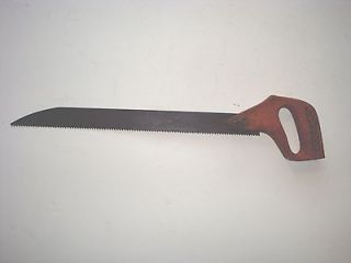 Antique HAND SAW un marked with nice wingnut 16 blade 5 or 6 TPI