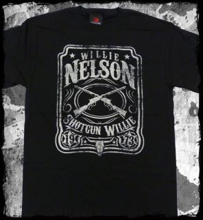 Willie Nelson   Shotgun Willie t shirt   Official   FAST SHIP