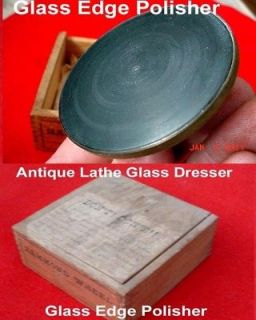 Antique Lathe Hammond Glass Crystal Edge Polisher