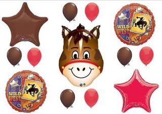 HORSE WILD WEST RODEO BIRTHDAY PARTY BALLLOONS Decorations Supplies