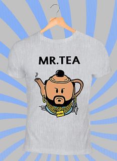 MR TEA FOOL T SHIRT  Mr T A Team T Shirt  Light Pink