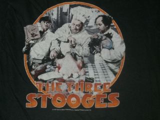VINTAGE 1984 The Three Stooges TV Show T Shirt Size S Small
