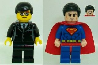 LEGO SUPERMAN & CLARK KENT CUSTOM MINI FIGURES NEW