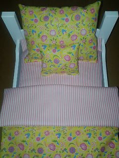 doll bedding set 4 pc´s fits doll 18 to 20 dolls american girl baby