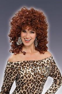 80s Curl Curly Slash Rocker Wig Hair Costume Adult NEW
