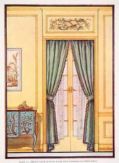 Print French Salon Music Room Decorative Door Curtain Edward Thorne