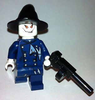 lego batman dark blue Scare CROW figure + tommy gun   scare crow