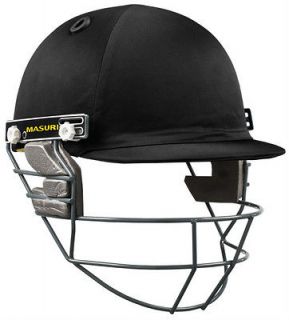 2013 Masuri Club Steel Grill Mens Black Cricket Helmet