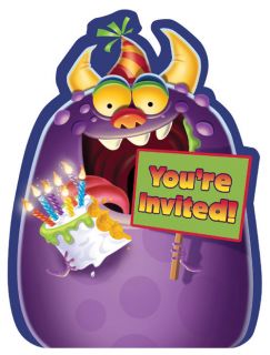 Monster Mania Postcard Invitations (8)   Perfect for a Monsters Inc