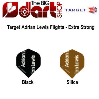 Target Pro 100 Adrian Lewis Dart Flights   Available in Black or