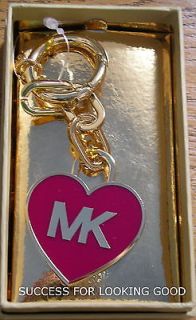 MICHAEL Michael Kors Key Chain, Tortoise Heart Charm Enamel Key Chain