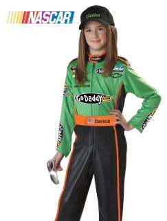 Kids Girls Danica Patrick Nascar Racecar Driver Halloween Costume