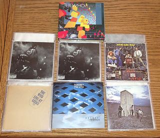 lot of 6 CDs +DVD Classic 70s Rock Albums Pete Townsend Roger Daltrey