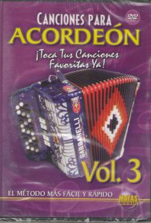 Canciones para Acordeon Vol.3 DVD (Songs for Accordion)