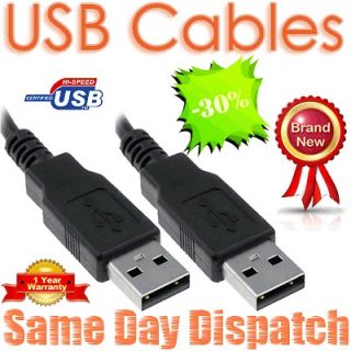 Hi Speed USB 2.0 A to A Male Data Transfer Cable Lead 1M 1.2M 1.5M 1