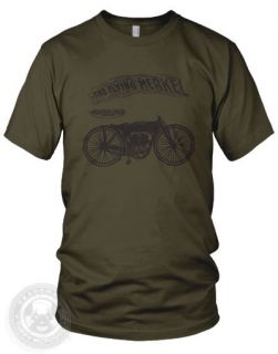 MERKEL   Vintage MOTORCYCLE motor bike American Apparel 2001 T Shirt