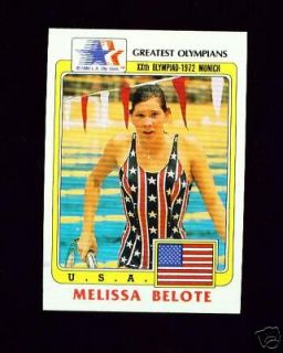 RARE 1983 OLYMPIC MELISSA BELOTE SWIMMING CARD