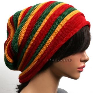 Baggy Rasta BEANIE men women jamaica Slouch winter Hats ski Cap new