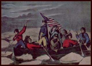 Currier & Ives Washington Crossing the Delaware, 1776