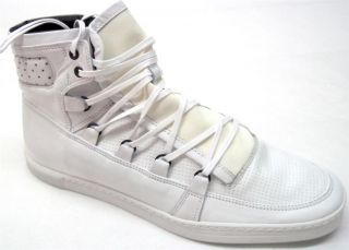 Swear Mens Duke 4 High Top Sneaker White Leather Size 46EU