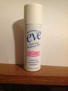 Buy (4) Summers Eve Baby Powder 1.5oz Feminine Deodorant Spray Get