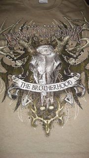 Brotherhood Tshirt Deer Skulls hunting archery Michael Waddell ne