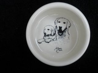 MASON CASH Derbyshire UK PET FOOD DISH BOWL dog drawing
