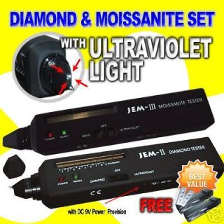DIAMOND TESTER /SELECTOR MOISSANITE Tester UV Ultraviolet Light JEM II