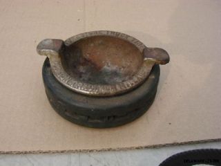 ANTIQUE FIRESTONE ASHTRAY EARLY SOLID TIRE TYPE