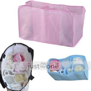 Baby Diaper Nappy Changing Storage Bag 7 Liner Lining Divider 3 Colors
