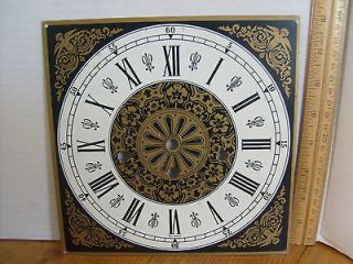 Vintage Clock face wind up Roman Numerals & Cherubs, 8 x 8 W