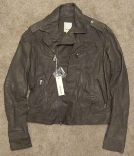 NWT Diesel jeans Liukki leather motorcycle jacket sz L