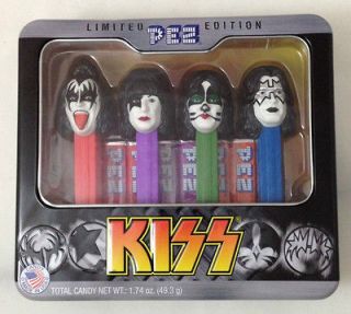 Limited Edition Pez 4 Dispenser Set and Collector Tin   New Sealed