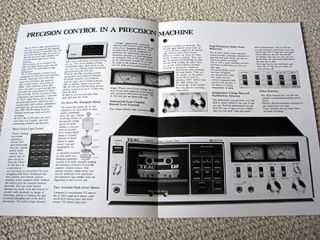 TEAC A 500 cassette deck brochure